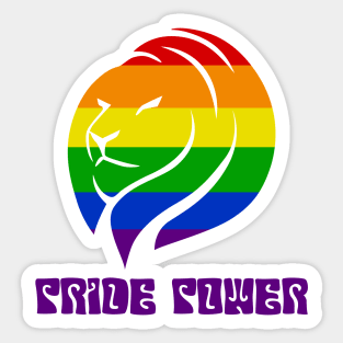 Pride Power LGBT Lion Sticker